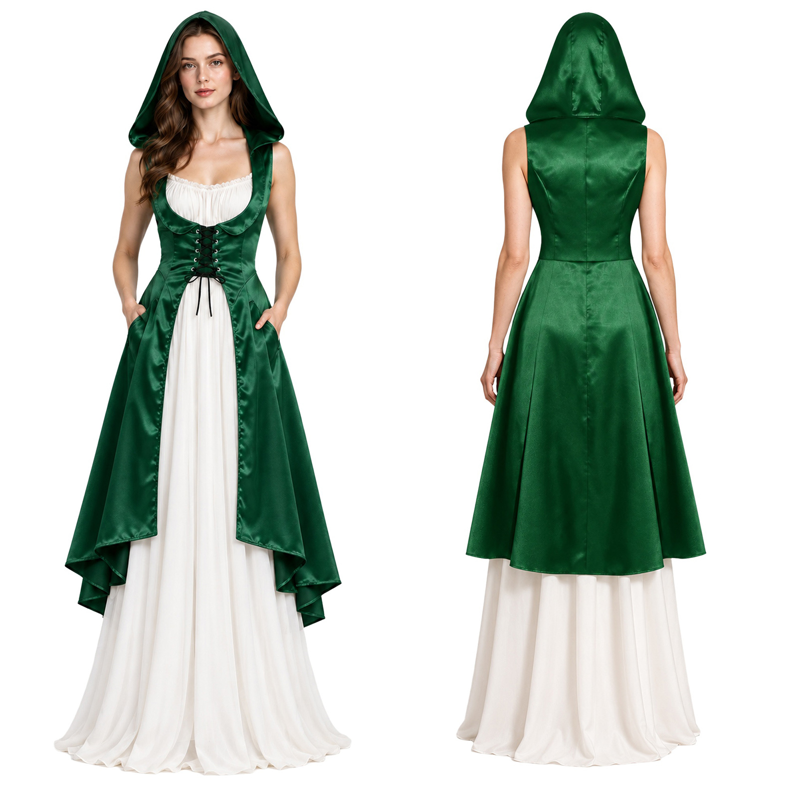 Medieval Renaissance Dress Women - Damen-Mittelalter-Kostüm im Renaissance- und Viktorianischen Stil,
