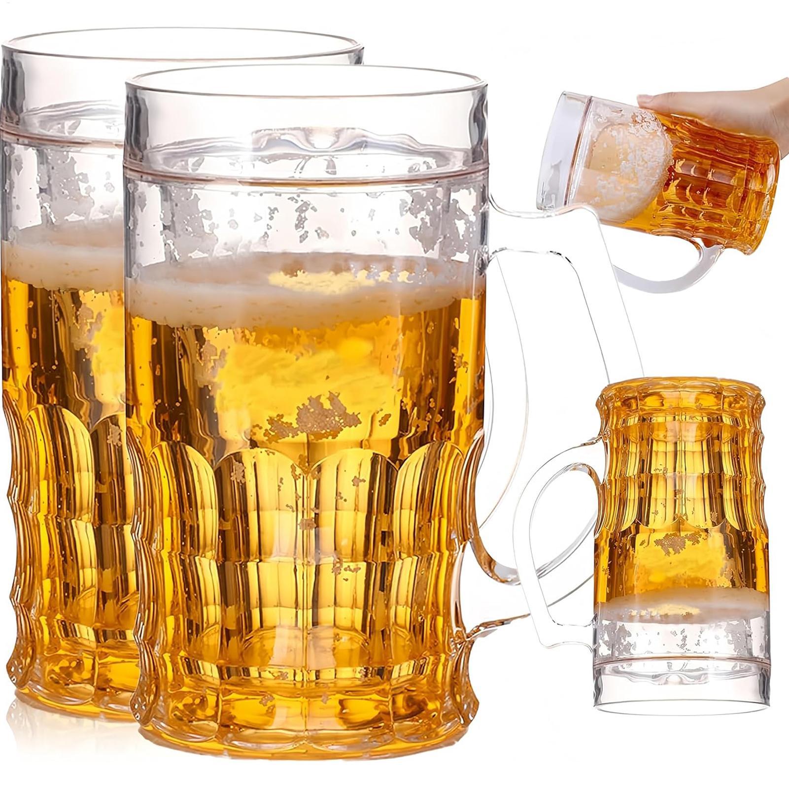 Prank Toys - 450ml Lustiger Fake-Bierkrug Realistischer Bierkrug mit