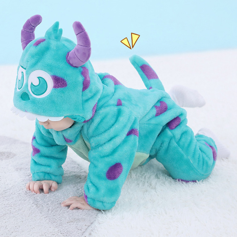 Spiderman Jumpsuit Kids - Baby Sully Strampler Blau Warm Onesie