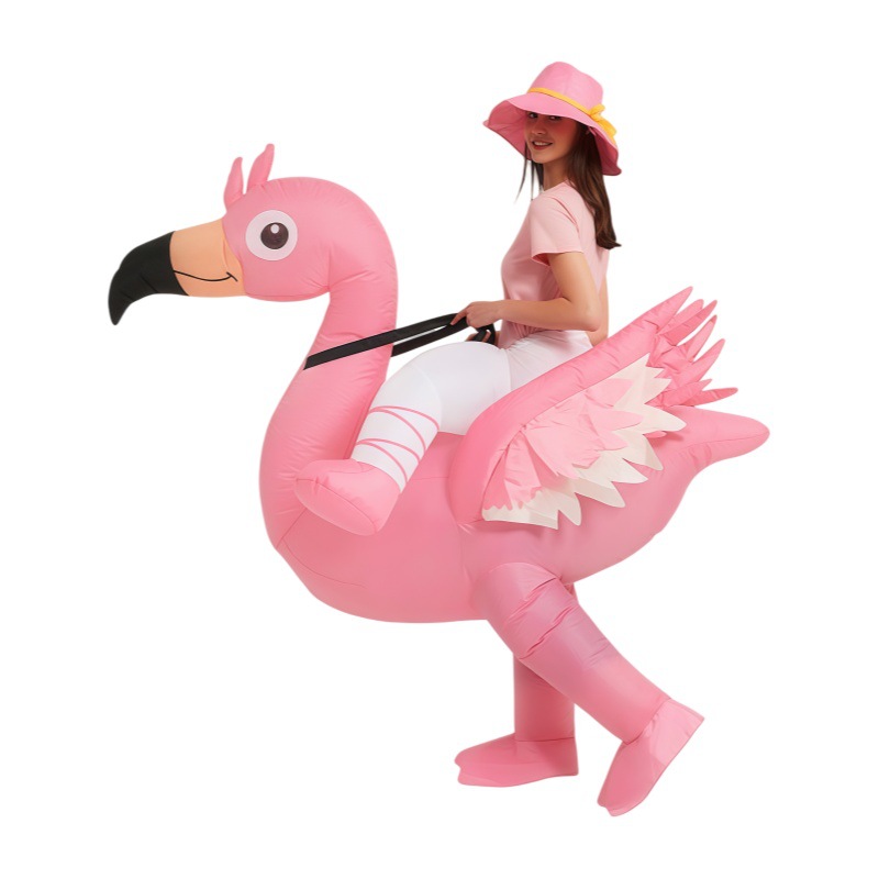 Costumes - Rosa Flamingo Aufblasbare Kostüme Cartoon-Tier Aufblasbare