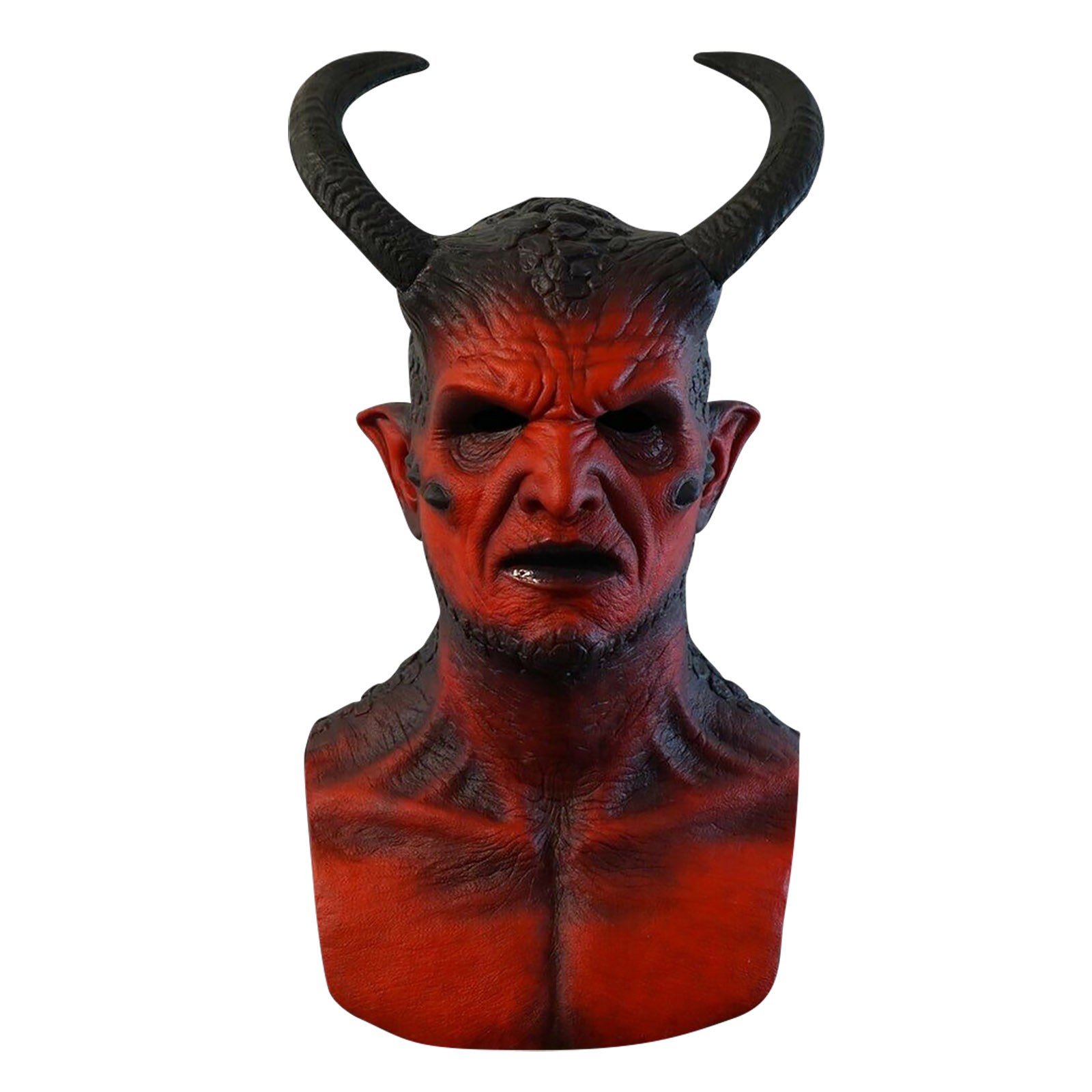 Prank Toys - Kari-Dämon Latex Maske Teufel realistischen Streich