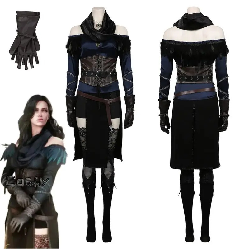 Medieval Renaissance Dress Women - Yennefer Cosplay Fantasia Kostüm Verkleidung für