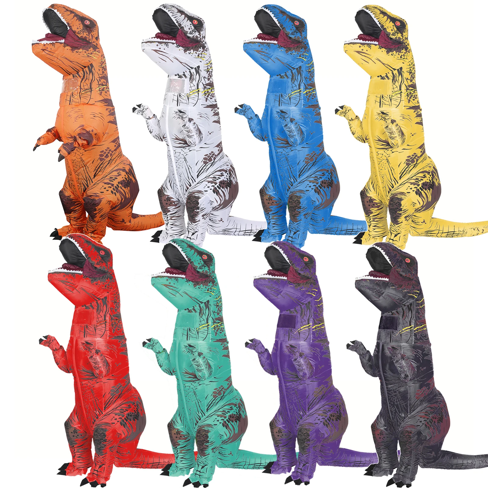Inflatable Dinosaur Costume Adult - Tyrannosaurus aufblasbares Dinosaurier-Kostüm T-Rex für Erwachsene,