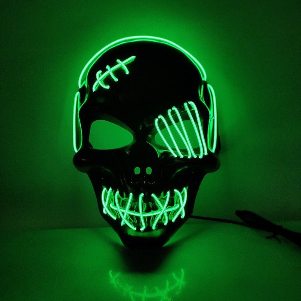 Gotische Halloween-Totenkopf-M – Led Purge Mask Halloween Bewertung und Preis