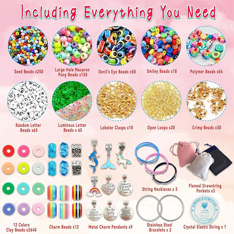 3400 Stück Perlen Charms Schmu – Party Supplies Bewertung und Preis