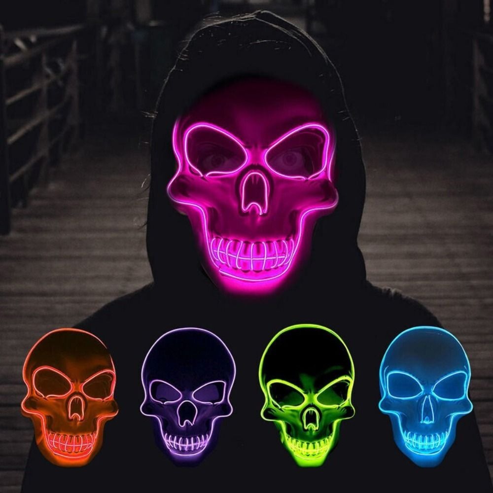 Mode Horror Halloween Schädel  – Led Purge Mask Halloween Bewertung und Preis