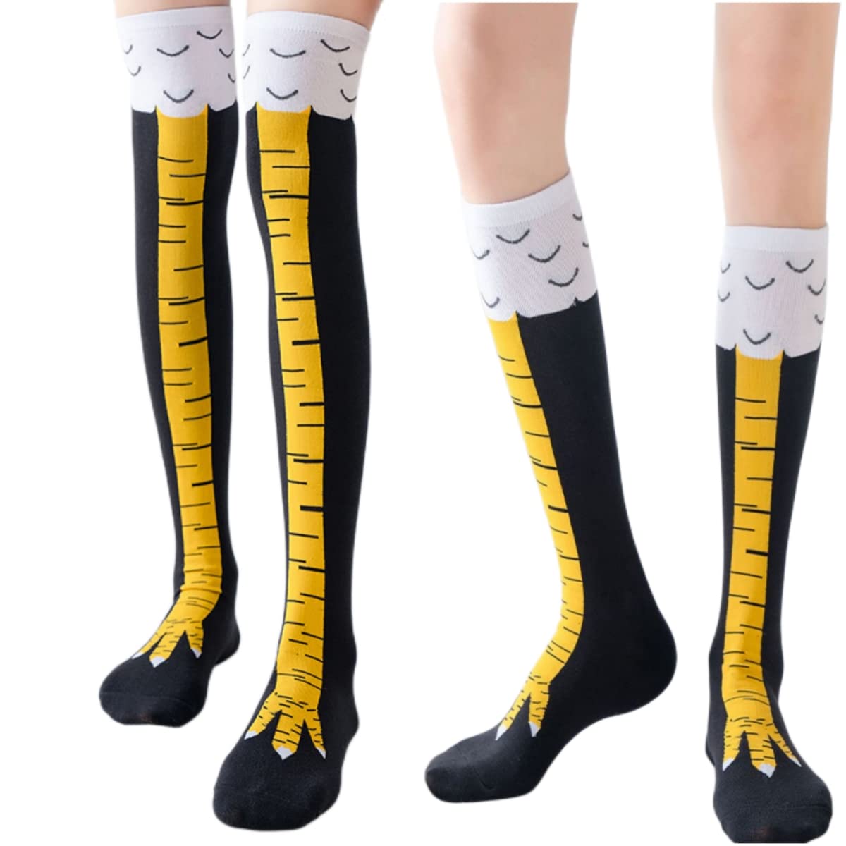 1/2 Paar Damen Kniestrümpfe, t – Funny Chicken Leg Socks Bewertung und Preis