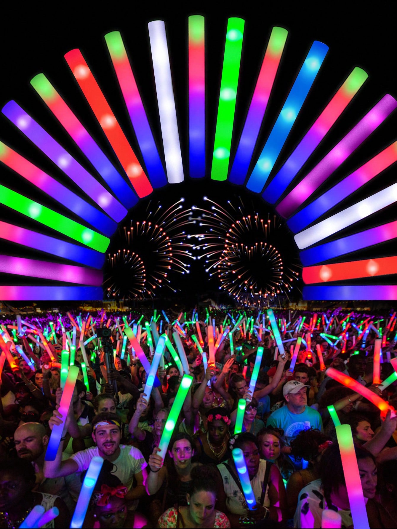 20/30 stücke LED Schaum Leucht – Flashing Led Foam Sticks Party Bewertung und Preis