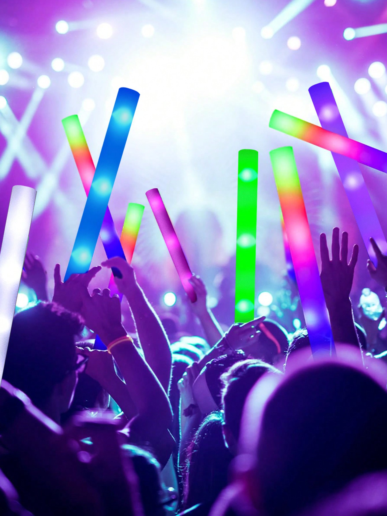 20/30 stücke LED Schaum Leucht – Flashing Led Foam Sticks Party Bewertung und Preis