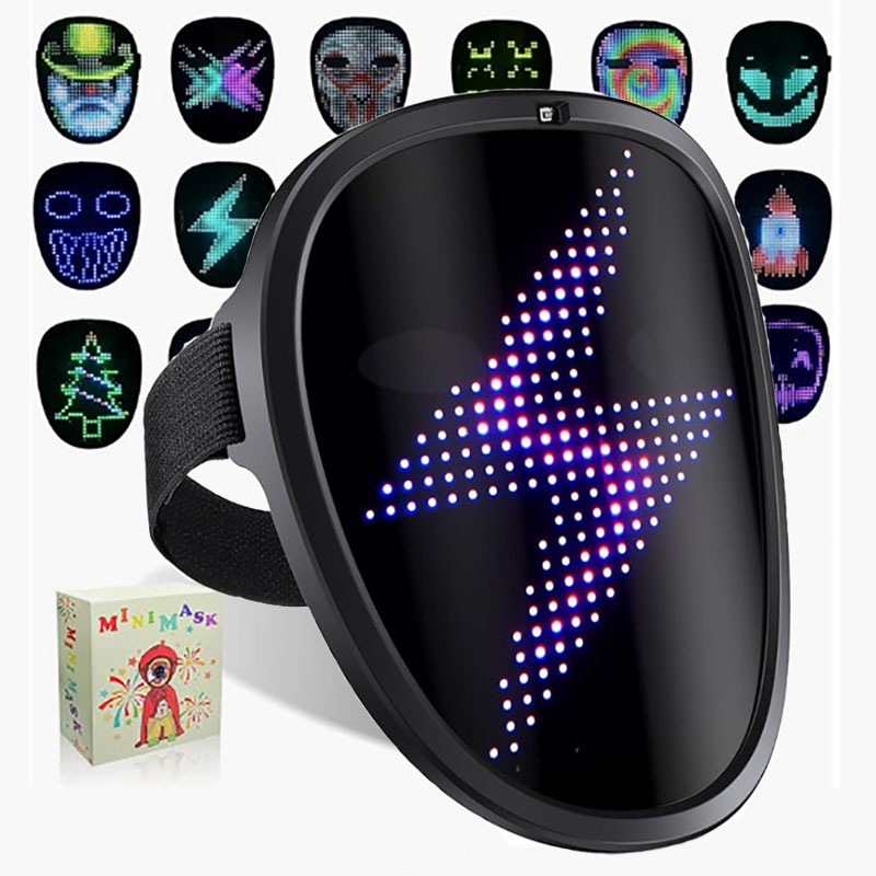 LED-Maske mit Gestenerkennung, – Led Purge Mask Halloween Bewertung und Preis