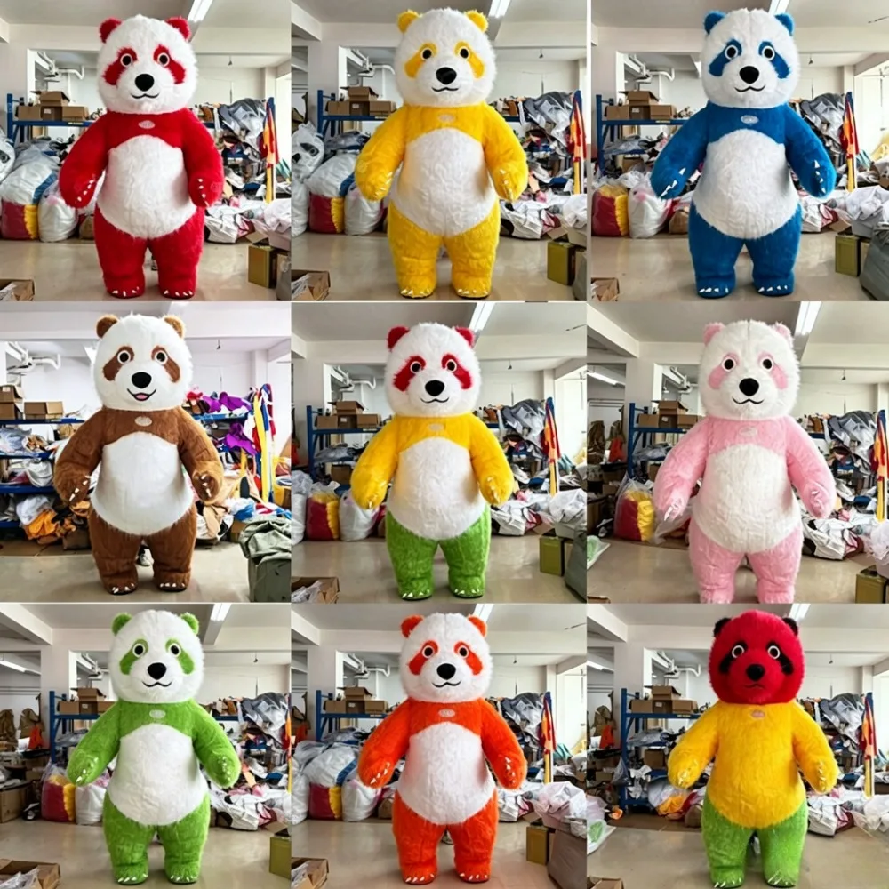 Buntes Riesenpanda Aufblasbare – Costumes Bewertung und Preis