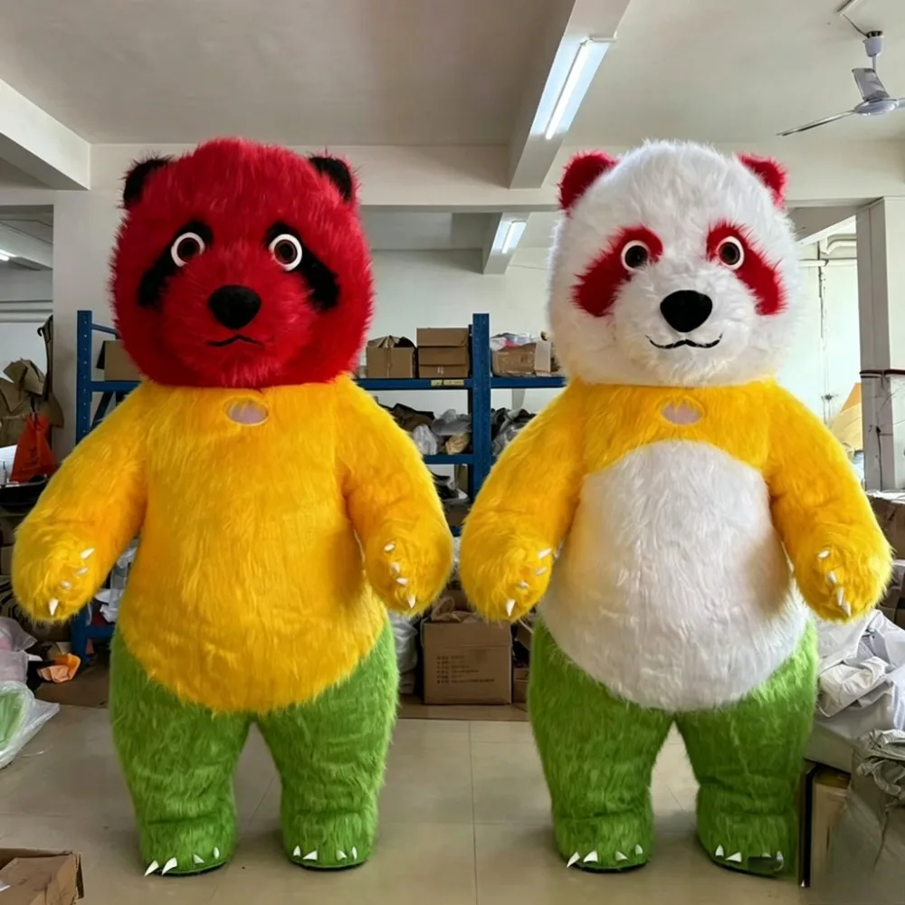Buntes Riesenpanda Aufblasbare – Costumes Bewertung und Preis