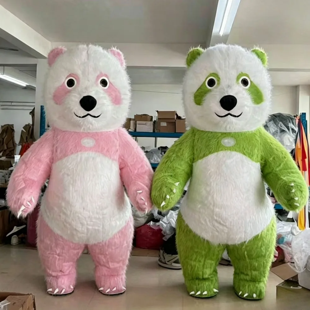 Buntes Riesenpanda Aufblasbare – Costumes Bewertung und Preis