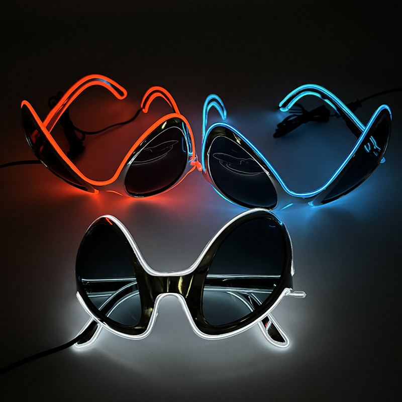 Coole leuchtende LED-Alien-Bri – Glow In The Dark Party Glasses Bewertung und Preis