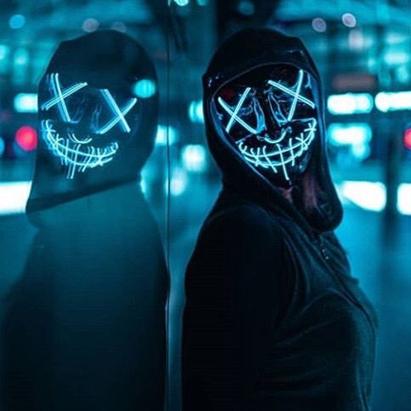 1P Scary Halloween Colplay Lic – Led Purge Mask Halloween Bewertung und Preis